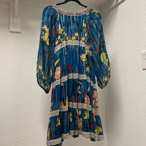 ✨ NWT Verb by Pallavi Singhee Anthropologie Floral Embroidered Dress